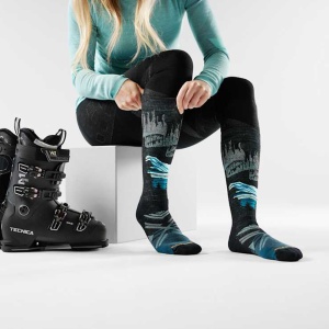 Sosete Smartwool W Full Cushion OTC Alpine Auroras Black 25/26 - Img 2
