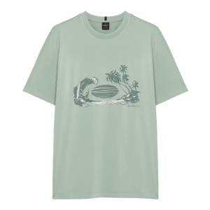 Tricou Oakley Waterscape Ventura Sun Faded Green