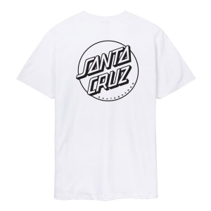 Tricou Santa Cruz Opus Dot Stripe White - Img 2