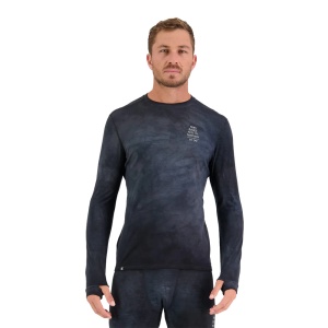 Bluza Corp Mons Royale Cascade Merino Flex 200 LS Black Acid Wash 22/23 - Img 2
