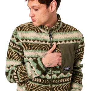Bluza Oakley Mountain Fire Sherpa Green Norway Pattern - Img 5