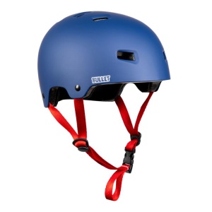 Casca Bullet x Santa Cruz Strip Logo Matt Blue - Img 3