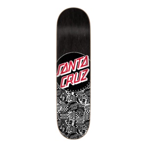 Deck Skateboard Santa Cruz Flier Collage Dot Black 8.125inch - Img 1