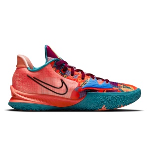 Ghete Baschet Nike Kyrie Low 4 Bright Crimson/Red Plum/University Blue/Black - Img 2
