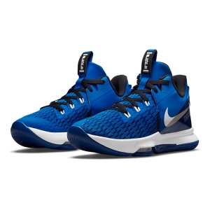Ghete Baschet Nike Lebron Witness V Game Royal/Black/White - Img 5