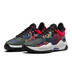 Ghete Baschet Nike PG 5 Bright Crimson/Fierce Purple/Barely Volt/Black - Img 5