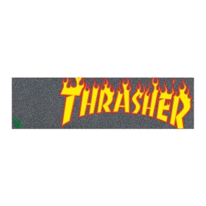 Griptape Skateboard MOB Thrasher Yellow Orange Flame