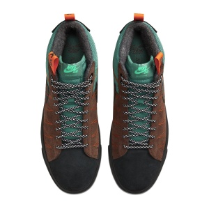 Incaltaminte Nike Sb Zoom Blazer Mid Premium Noble Green/White/Safety Orange/Black - Img 4