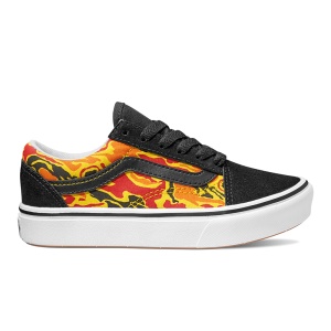 Incaltaminte Vans Old Skool ComfyCush (Flame Camo) Black/True White - Img 1