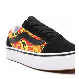 Incaltaminte Vans Old Skool ComfyCush (Flame Camo) Black/True White - Img 3