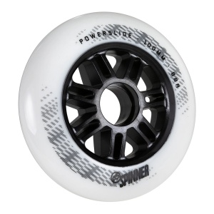 Set 3 roti Powerslide Spinner Black/White 100mm/88A - Img 2