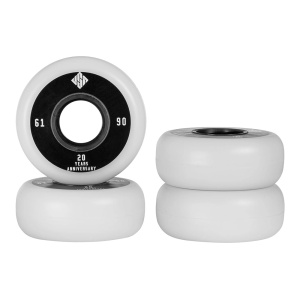 Set 4 roti agresive USD Team 61mm/90A Black/White - Img 3