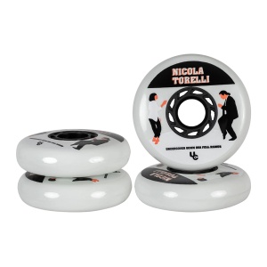 Set 4 roti Undercover UC Movies Nicola Torelli White/Black 80mm/86A - Img 4