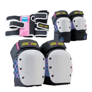 Set Protectii Pro-Tec Street JR 3-PK Open Back Black/White/Pink