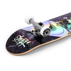 Skateboard Enuff Skully Hologram Mini Black 7.25inch - Img 5