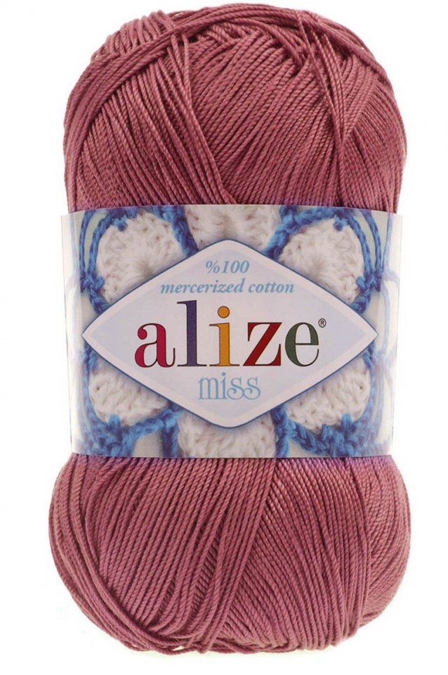 Fir de tricotat sau crosetat - Fir BUMBAC 100% ALIZE MISS ROZ 264