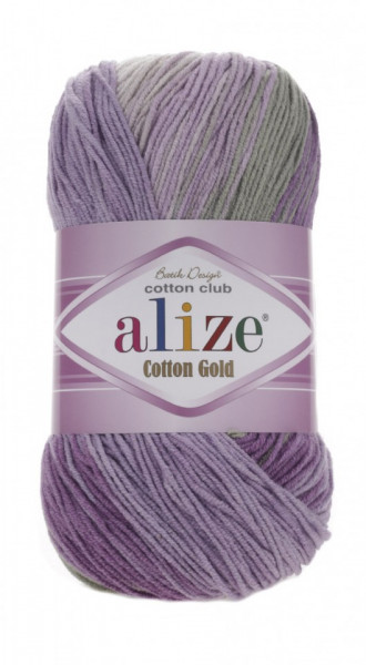 Fir de tricotat sau crosetat - Fir ALIZE COTTON GOLD BATIK - DEGRADE 4149