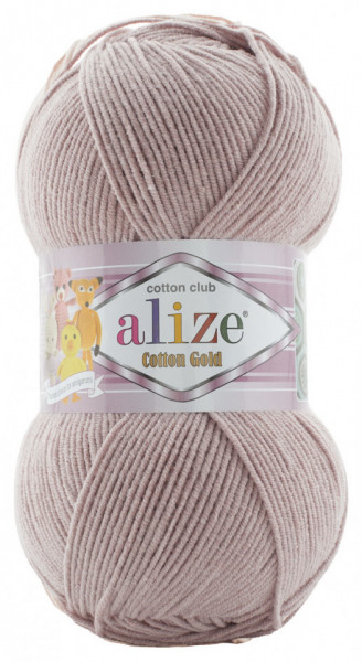 Fir de tricotat sau crosetat - Fir ALIZE COTTON GOLD PUDRA 592