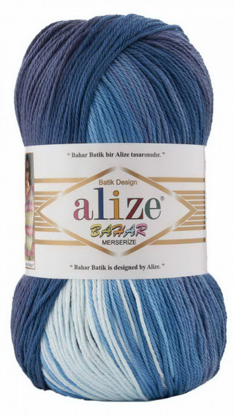 Fir de tricotat sau crosetat - Fir BUMBAC 100% ALIZE BAHAR BATIK 3299