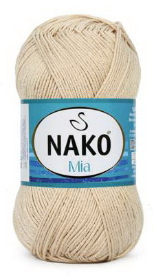 Fir de tricotat sau crosetat - Fir BUMBAC 100% NAKO MIA BEJ 10191