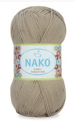 Fir de tricotat sau crosetat - Fir BUMBAC 100% NAKO SOLARE AMIGURUMI BEJ 257