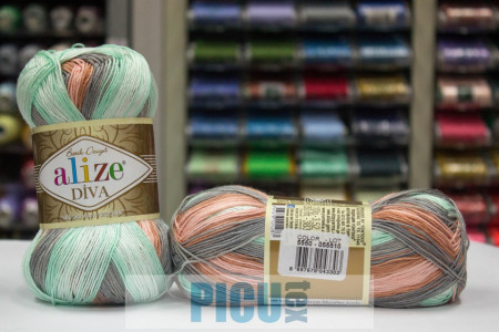 Fir de tricotat sau crosetat - Fir microfibra ALIZE DIVA BATIK DEGRADE 5550 - Img 2