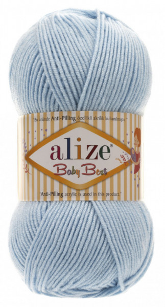 Fir de tricotat sau crosetat - Fire amestec acril anti pilling + bambus ALIZE BABY BEST BLEO 40