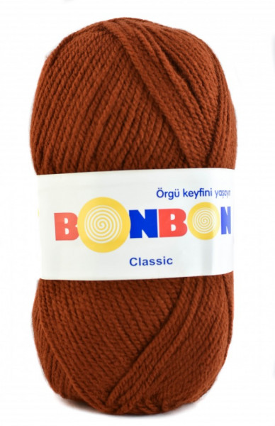 Fir de tricotat sau crosetat - Fire tip mohair din acril BONBON CLASIC MARO 98322