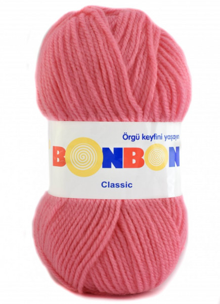 Fir de tricotat sau crosetat - Fire tip mohair din acril BONBON CLASIC ROZ 98239