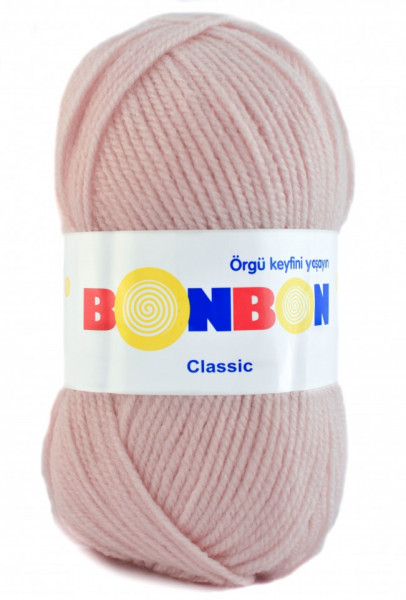 Fir de tricotat sau crosetat - Fire tip mohair din acril BONBON CLASIC ROZ 98320
