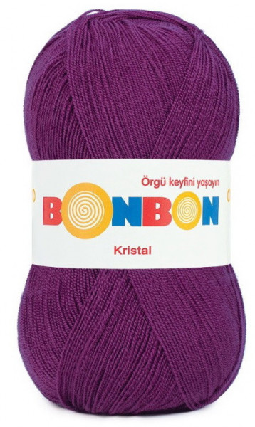 Fir de tricotat sau crosetat - Fire tip mohair din acril BONBON KRISTAL 98287