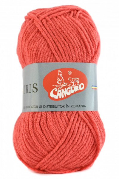 Fir de tricotat sau crosetat - Fire tip mohair din acril CANGURO - TRIS CORAI 385