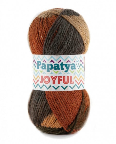 Fir de tricotat sau crosetat - Fire tip mohair din acril Kamgarn Papatya Joyful degrade 08