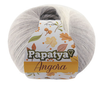 Fir de tricotat sau crosetat - Fire tip mohair din acril Kamgarn Papatya Angora degrade 01