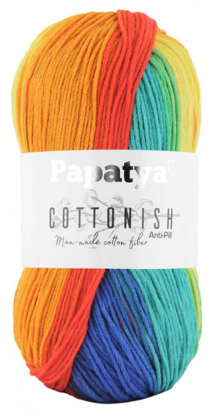 Fir de tricotat sau crosetat - Fire tip mohair din acril Kamgarn Papatya Cottonish degrade 14