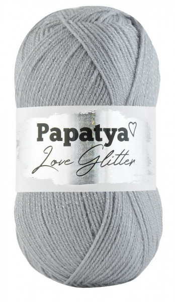 Fir de tricotat sau crosetat - Fire tip mohair din acril Kamgarn Papatya Love Glitter COD 2560