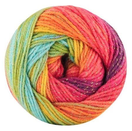 Fir de tricotat sau crosetat - Fire tip mohair din acril Kamgarn Papatya Batik Glitter degrade 08 - Img 2