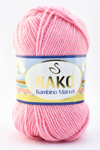 Fir de tricotat sau crosetat - Fire tip mohair din acril Nako Baby MARVEL ROZ 229