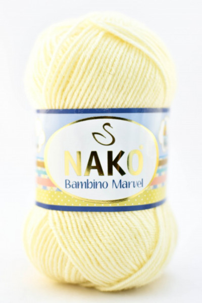 Fir de tricotat sau crosetat - Fire tip mohair din acril Nako Baby MARVEL CREAM 256