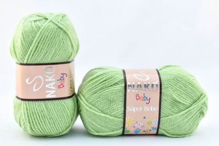 Fir de tricotat sau crosetat - Fire tip mohair din acril Nako SUPER BEBE VERNIL 10262 - Img 2
