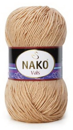 Fir de tricotat sau crosetat - Fire tip mohair din acril premium Nako VALS BEJ 219