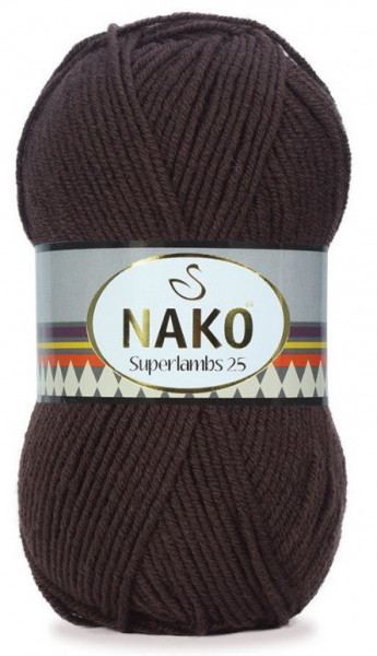 Fir de tricotat sau crosetat - Fire tip mohair din lana 25% si acril 75% Nako Superlambs 25 MARO 4904