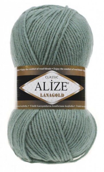 Fir de tricotat sau crosetat - Fire tip mohair din lana 49% si acril 51% Alize Lanagold Azur 386