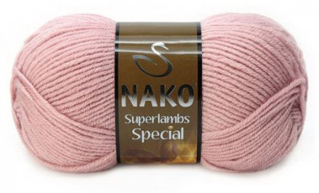 Fir de tricotat sau crosetat - Fire tip mohair din lana 50% si acril 50% Nako Superlambs Special roz 10275