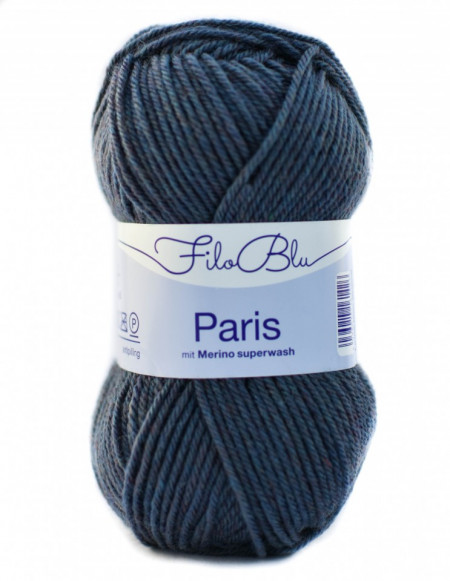 Fir de tricotat sau crosetat - Fire tip mohair din poliester Filo Blu - PARIS - 06 - GRI PETROL