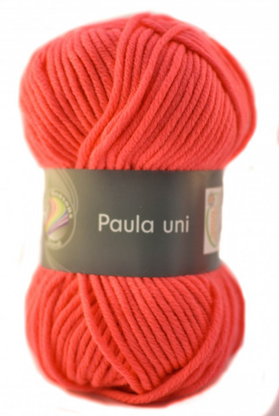 Fir de tricotat sau crosetat - PAULA UNI by GRUNDL ROZ - 13 (FLUO)