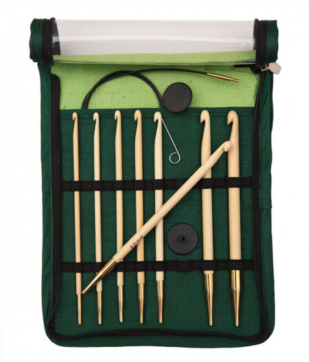 KnitPro BAMBOO - set crosete un singur capat tip TUNISIAN - Img 5