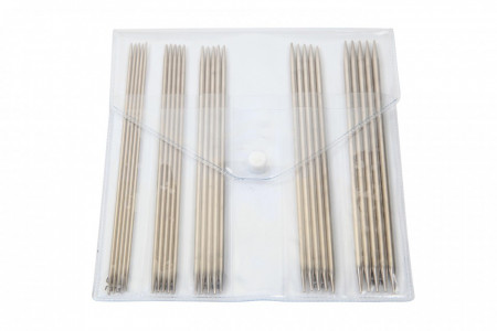 KnitPro Nova Metal - set andrele pentru sosete -15 cm - Img 2