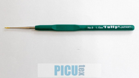 Ac crosetat, croseta TULIP cu maner cauciucat nr. 9