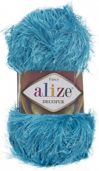 Fir de tricotat sau crosetat - FANCY - ALIZE DECOFUR TURQUAZ 245